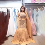 Opulent Gold Tiered Lehenga Set