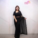 Blackout Bloom Lace Saree